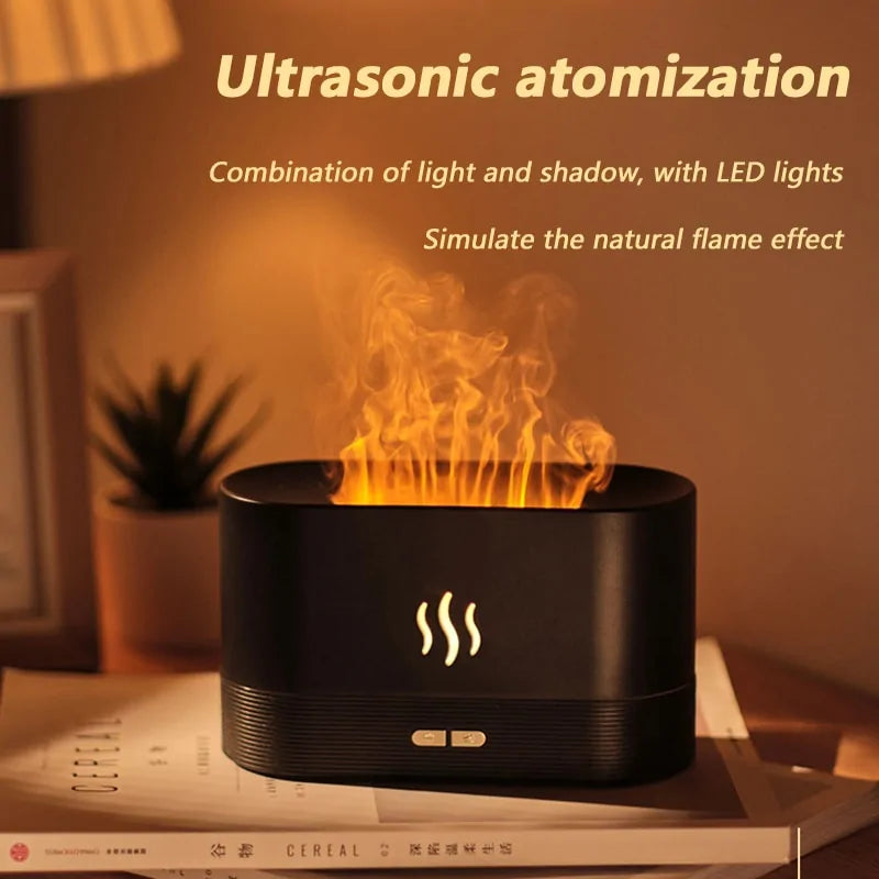 180ML Flame Ultrasonic Humidifier