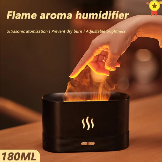 180ML Flame Ultrasonic Humidifier